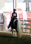Vonnie and Angel at the Vanner Society's show, Western Pleasure class.