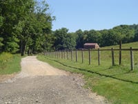 breeding barn from a distance