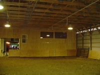 Another shot of the riding arena and elevated viewing room